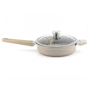 Chảo nhôm chống dính Elmich Perla có vung kính EL 0345-2350345 - 24cm