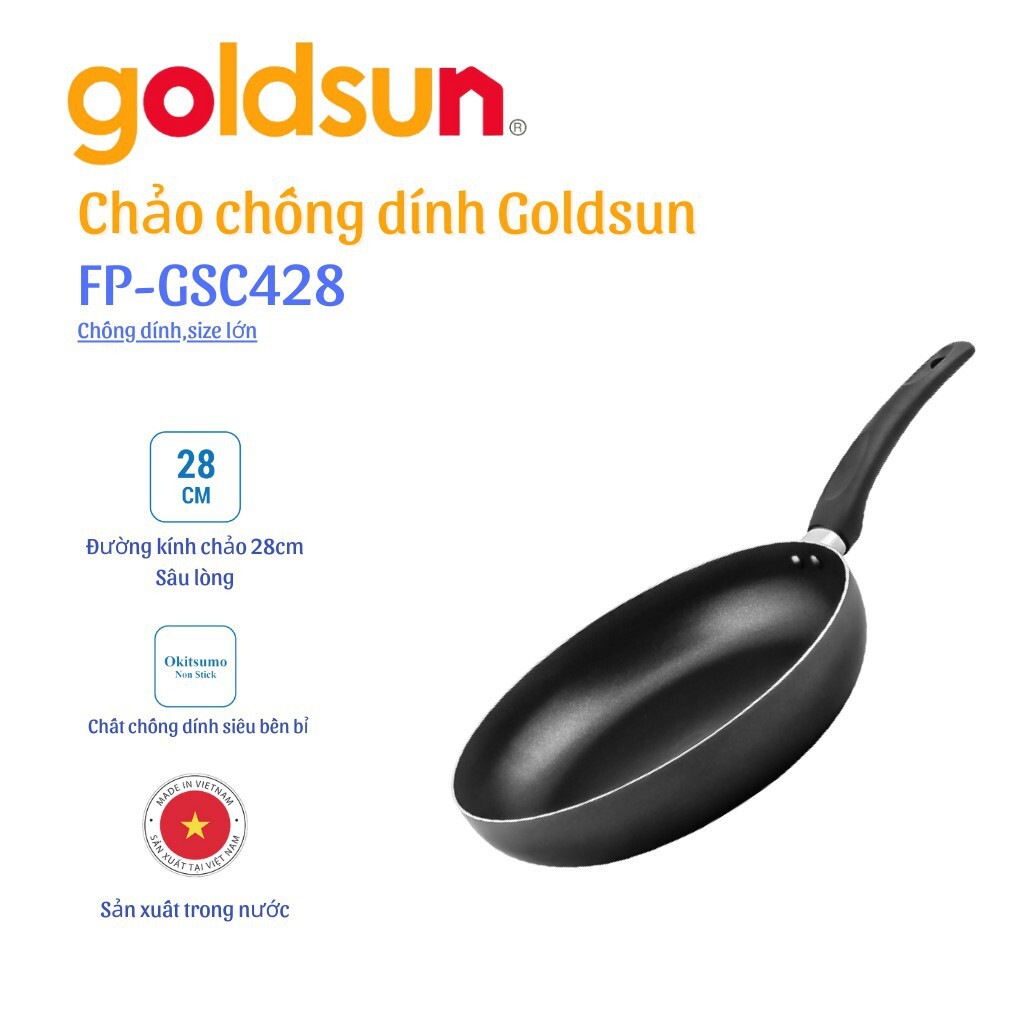 Chảo chống dính Goldsun FP-GSC428