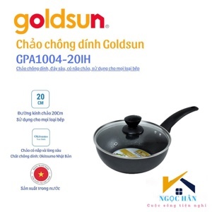 Chảo chống dính Goldsun GPA1005-20 ( đáy thường )