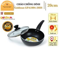 Chảo chống dính Goldsun GPA1004-20IH - Đường kính 20cm - Có nắp vung