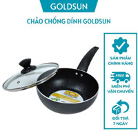 Chảo chống dính Goldsun GPA1004-20IH, GPA1203-26IH, GPA1203-28IH, có nắp đậy đậy tiện dụng,  BH 12 tháng