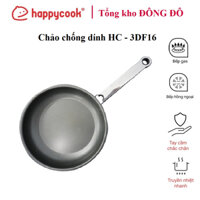 Chảo chống dính HC 3DF16 [Happycook], dùng được trên bếp ga và bếp hồng ngoại. (Size 16cm )