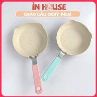 Chảo chống dính hình gấu OKBY 14cm- 16cm chiên xào rán, chế biến đồ ăn dặm cho bé