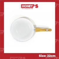 Chảo chống dính Honey's size 22 cm - HO-AF1C222  lòng chảo phủ ceramic an toàn sức khỏe, đẹp, bền, không bong tróc