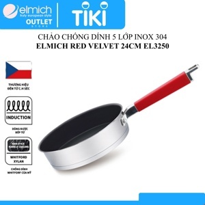 Chảo chống dính inox 304 Elmich Red Velvet EL3250