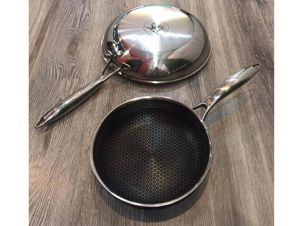 Chảo chống dính inox 304 T&K Blackcube BC228FA - 28cm