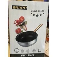 Chảo chống dính inox SRAPP SH-30, Chảo size 26cm đáy 5 lớp