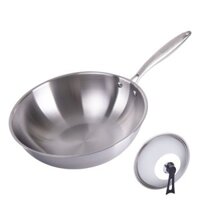 Chảo Chống Dính Không Khói Đức Chảo Inox Không Tráng Gia Dụng Chảo Bếp Từ Chảo Gas Nhỏ