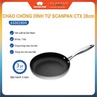 Chảo chống dính liền khối 7 lớp Scanpan CTX 28cm 65002800, dùng bếp từ, bảo hành chống dính 3 năm | Hàng chính hãng