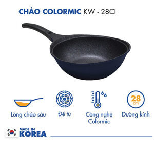 Chảo chống dính lòng sâu Colormic Korea King KW-28CI