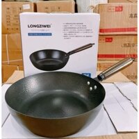 CHẢO CHỐNG DÍNH NHẬT BẢN LONGGIWEI CÓ TAY CẦM GỖ DÙNG CHO MỌI NHÀ BẾP