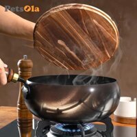 Chảo chống dính PETSOLA Chảo chiên Chảo nấu ăn không tráng Nồi treo Chảo sắt cho gia đình