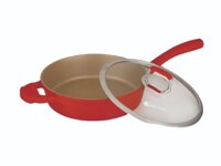 Chảo chống dính Red Angel có vung đáy từ 24-26-28