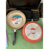 Chảo Chống Dính Sâu Lòng 26cm 1 Quai Cầm, 2 Miệng Rót - Sữa Nutifood Tặng
