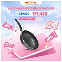 Chảo Chống Dính Sâu Lòng Goldsun Họa Tiết Vân Đá Đáy Tổ Ong Truyền Nhiệt Nhanh - GPA1005-20IH