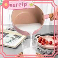 Chảo chống dính SEREIP, Tiện ích nhà bếp màu xanh / trắng Nồi sữa thức ăn cho bé, Khí bơ nóng chảy bền bỉ Đa năng Nhật Bản Chảo tuyết cảm ứng Nồi khí