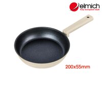 Chảo chống dính siêu bền Elmich Hera II EL-5941BE20 size 20cm, màu kem