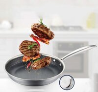 Chảo chống dính Super Chef Titan 3 Lớp Siêu Bền, Không Gỉ, Không Trầy Xước