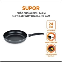 Chảo chống dính SUPOR AFFINITY H18204-J24 J26 - 24CM và 26CM sử dụng cho bếp gas và hồng ngoại