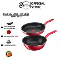 Chảo chống Dính Tefa Sâu Lòng Màu Đỏ - Size 24 và 28 cm - Hàng Nhập Khẩu ĐỨC - Dùng Được Mọi Loại Bếp PVN343 - PVN343