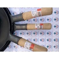 chảo chống dính thép carbon tay cầm gỗ 32cm