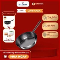 Chảo Chống Dính Thép Carbon Không Gỉ Lumicasa Csc13-28 Công Nghệ Đức – Siêu Bền Và Tiết Kiệm Năng Lượng