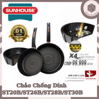 Chảo Chống Dính ULTRA TITANIUM SUNHOUSE ST20B ST26 ST28 ST30B SIZE 20/26/28/30cm