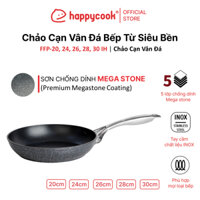 Chảo chống dính vân đá đáy từ Forged Mega 20, 24. 26, 28, 30cm, HAPPYCOOK