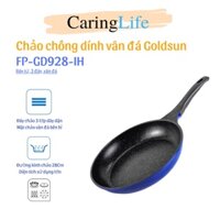 Chảo Chống dính vân đá Goldsun FP-GD928-IH Dùng mọi loại bếp Hàng chính hãng