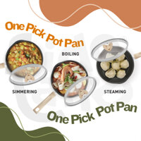 Chảo có nắp chống dính đa năng Tefal One Pick Pot Pan 2 trong 1 - 22cm