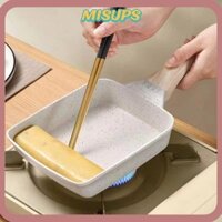 Chảo cuộn trứng MISUPS, Tay cầm chống bỏng Tamagoyaki Chảo trứng tráng Nhật Bản, Tiện ích nhà bếp chống dính Mini Máy làm bữa sáng hình chữ nhật Tất cả các bếp