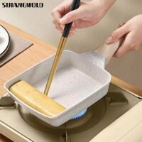 Chảo cuộn trứng SIJIANGMOLD, Chảo trứng tráng Nhật Bản chống dính hình chữ nhật, Tiện ích nhà bếp Mini Tamagoyaki Tay cầm chống bỏng Máy làm bữa sáng Tất cả các bếp
