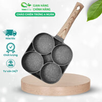 Chảo đá 4 ngăn TUIDO SHOP Làm Bánh, Rán Trứng, Rang Cơm, Nấu được mọi loại bếp
