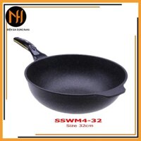 Chảo đá chống dính Cook Way SSWM4-32 size 32cm,sâu lòng, nhập khẩu hàn quốc (ảnh thật)