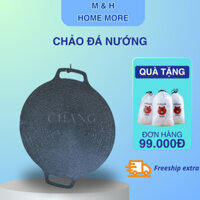 Chảo Đá Hàn Quốc Chống Dính Không Dầu Vỉ Nướng BBQ Hàn Quốc Size 34cm GODWELL Chảo Nướng Thịt, Chảo Nướng