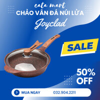 Chảo đá hoa cương 28cm Bộ nồi chảo vân đá bếp từ cao cấp chống dính Joyclad Cát Á, size đáy từ 18-24cm, không kén bếp
