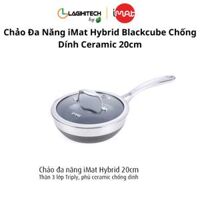 Chảo Đa Năng iMat Hybrid Blackcube Chống Dính Ceramic Lòng Đen 20cm