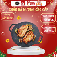 Chảo Đá Nướng Không Dầu Hàn Quốc, Chảo Nướng Đa Năng Chống Dính Chống Gỉ Cao Cấp