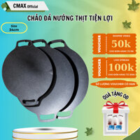 Chảo Đá Nướng Thịt Kiểu Hàn Quốc, Vỉ Nướng Chống Dính Không Cần Dầu Size 34cm Hàng Chính Hãng
