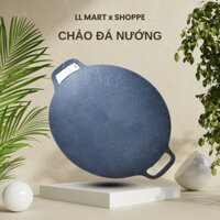Chảo Đá Nướng Thịt Kiểu Hàn Quốc, Vỉ Nướng  Chống Dính Không Cần Dầu Ăn ,Size 34