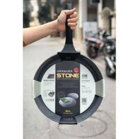 Chảo Đá Stone 7 Lớp Cao Cấp 24,26,28,30cm LCA6243D, LCA6263D, LCA6283D, LCA6303D cam kết hàng chính hãng - 30cm rán - Vân đá
