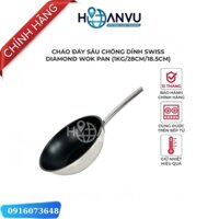 Chảo Đáy Sâu Chống Dính Swiss Diamond Wok Pan chuẩn Châu Âu