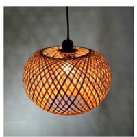 Chao đèn mây tre 1 lớp tròn