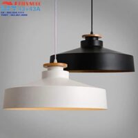 CHAO ĐÈN THẢ ĐUI GIẢ VÂN GỖ D400 - MODEL: 1010A - D400 - BK / WH