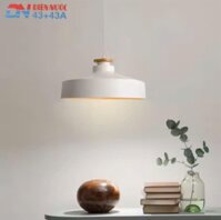 CHAO ĐÈN THẢ ĐUI GIẢ VÂN GỖ D400 - BÓNG E27 * 1 - MODEL : 1011 - 25 - 11543