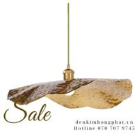 Chao đèn thả hình LÁ SEN - D400 KHP TH0015