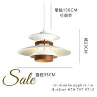 Chao đèn thả NHIỀU LỚP D400 KHP TH0035