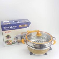 Chảo điện đa năng Matika MTK-9032 - Lẩu 2 tầng Matika MTK-9032 - Chảo lẩu Matika MTK-9032