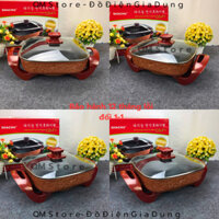 Chảo điện đa năng Shachu CS-F1 chuẩn cao cấp Hàn Quốc, Chảo điện Shachu CS-F1 nấu canh xào hấp QM Store