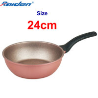 Chảo đúc chống dính vân đá 7 lớp Greencook GCP05 nhiều size, chống trầy xước, sử dụng được trên bếp gas, bếp hồng ngoại, bếp từ - 24CM